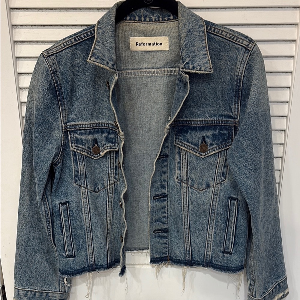 Reformation Blue Denim Jacket
